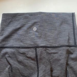 Lululemon Cropped High Waist Heather Grey Leggings